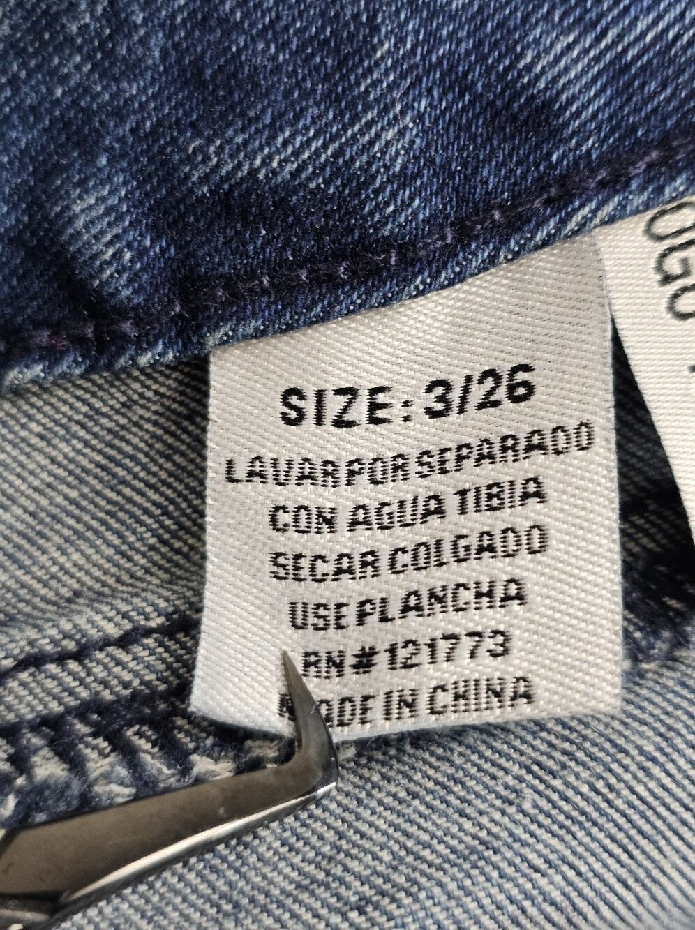 Flying Angel Heart Pocket High Rise Wide Leg Jeans, Sz 3/26 - Picture 9 of 12